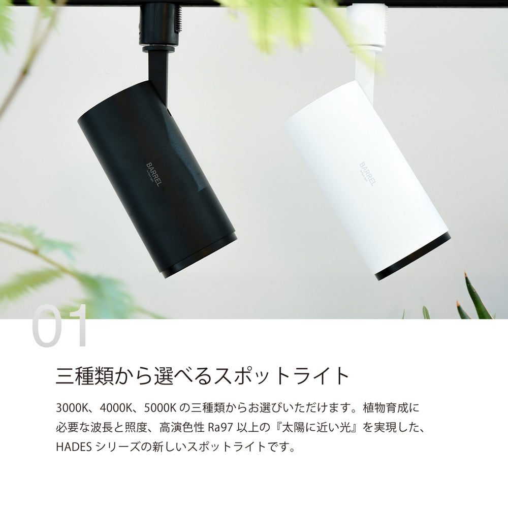 HADES LED 20W(ハデスLED)ダクトレール用 高演色植物育成ライト