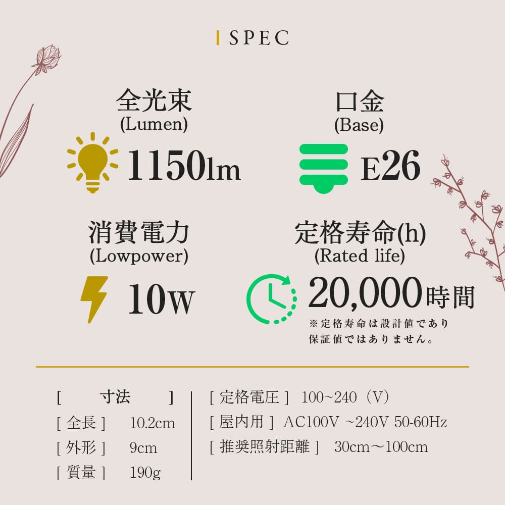 TSUKUYOMI LED 10W (ツクヨミLED 10W)植物育成LED ホワイト