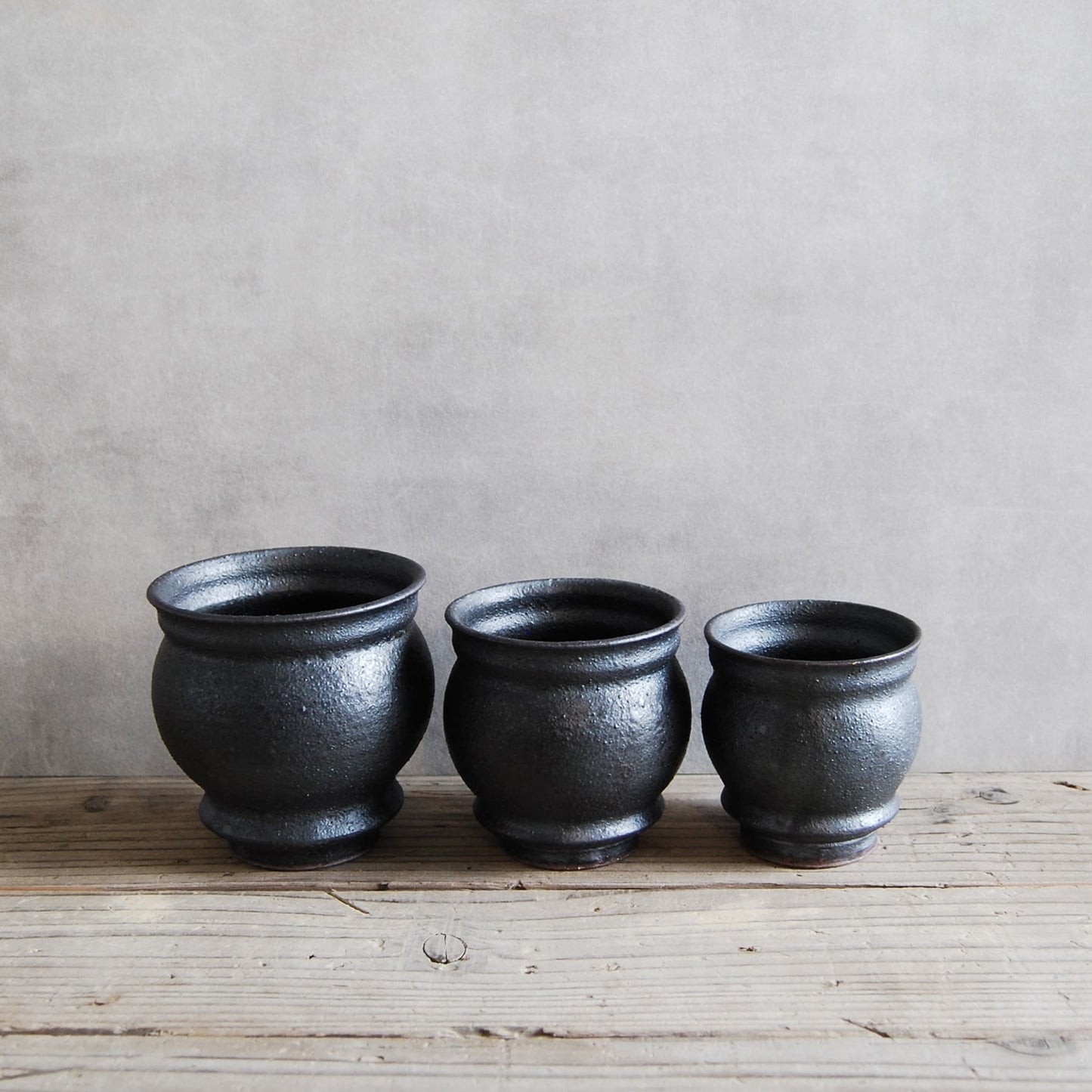 泥彩 壺鉢(豆鉢) 山元一真(淡海陶芸研究所)