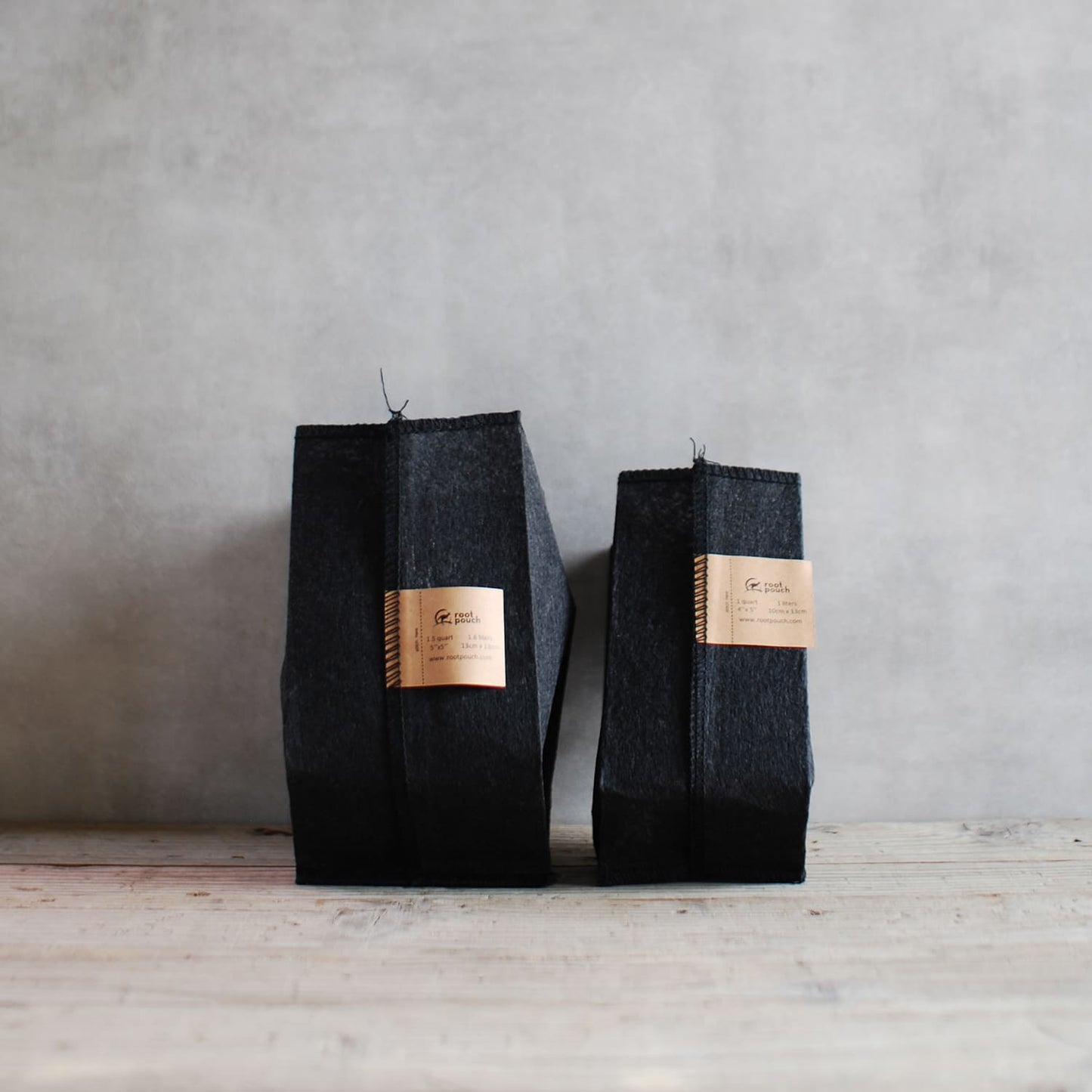ルーツポーチ(root pouch)育苗用ポット 1QT(Thin Black Line)