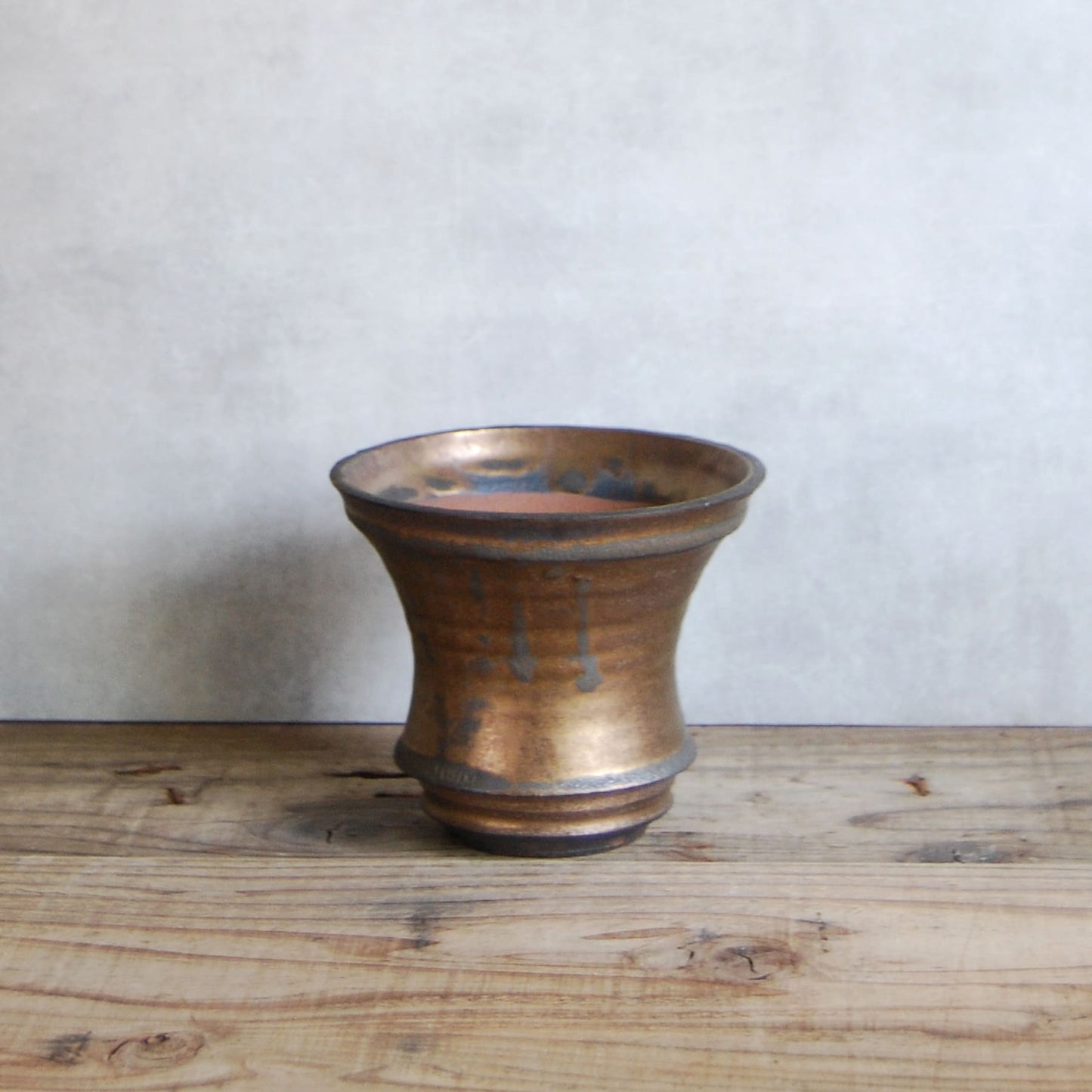 金彩植木鉢064　大信陶器