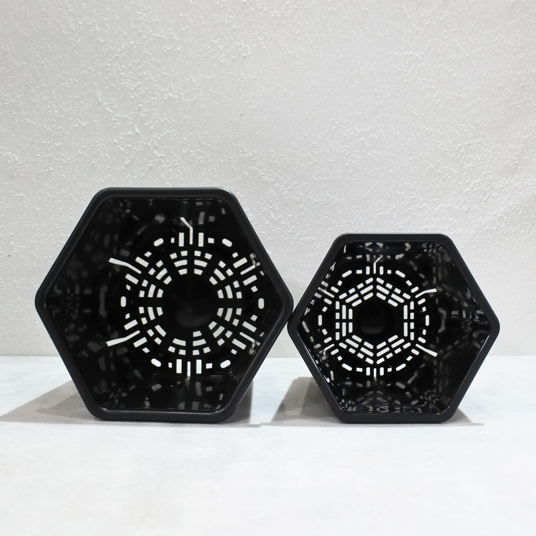 【雛のの】ヘキサポット黒30個 HexaPot（ヘキサポット）4号 六角形プラ鉢 – linkplants -リンクプランツ-