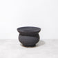 黒鉄釉 丸段型植木鉢 M　かみ山陶器