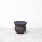 黒鉄釉 丸段型植木鉢 S　かみ山陶器