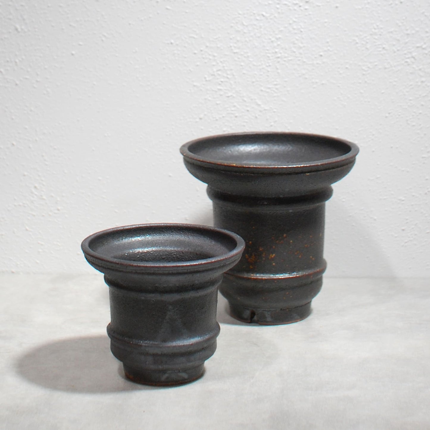 泥彩鉢「灯」 3号　山元一真（淡海陶芸研究所）