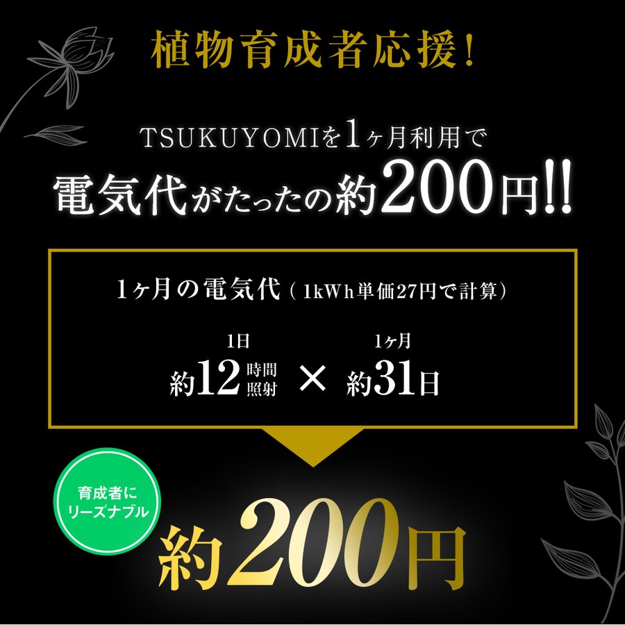 TSUKUYOMI LED 20W（ツクヨミLED 20W）植物育成LED – linkplants